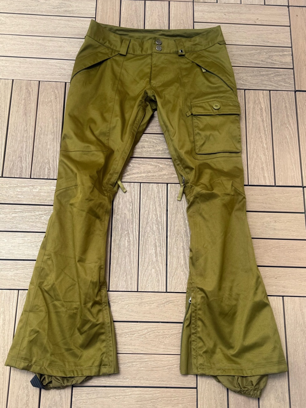 Burton DryRide Da Nang Snowboard Ski Pants Women's  Green Winter